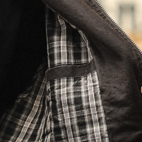 Classic Check Collar Jacket P1820